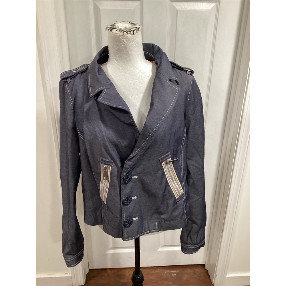 Vintage Designer Diesel Y2K Jacket Blazer Women's M Fodera Lined Great Details